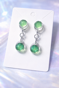 UV Reactive Green Glow Drop Earrings
